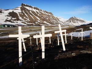 Where bodies do not decompose due to extreme cold in Norway