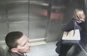 What should a woman do when sexually assaulted in an elevator?