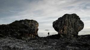 Two giant rocks, called "Cow and Bull", on Eleuthera Island - Bahamas.