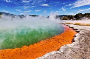 The "sulfur city" has a special geographical location and geothermal phenomenon